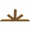Ekena Millwork Saratoga Rough Sawn Timber Gable Bracket, Western Red Cedar, 72"W x 39"H x 2"D x 6"F, 13/12 Pitch GBW072X39X0206SAR00RWR - alternate 3